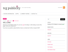 Tablet Screenshot of hosting.tcg-publicity.com